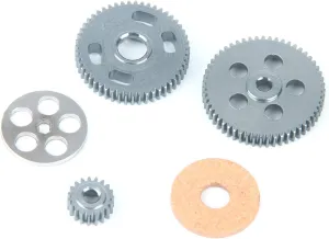 LCX Racing 1/24th RC Crawler Car Metal 0.3 Mod Transmission Gear Set Gearbox Gears for Axial AX24 XC-1 SCX24, Upgrades Parts Accessories