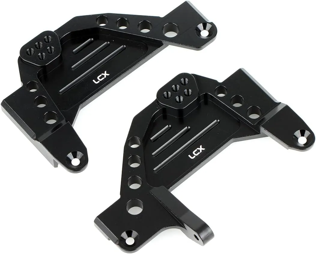 LCX Racing 1/6 RC Crawler Car Aluminum Front Shock Tower Mount Shock Hoop Set Shock Absorbers Bracket for Axial SCX6 AXI05000, Upgrades Parts Accessories (Front)