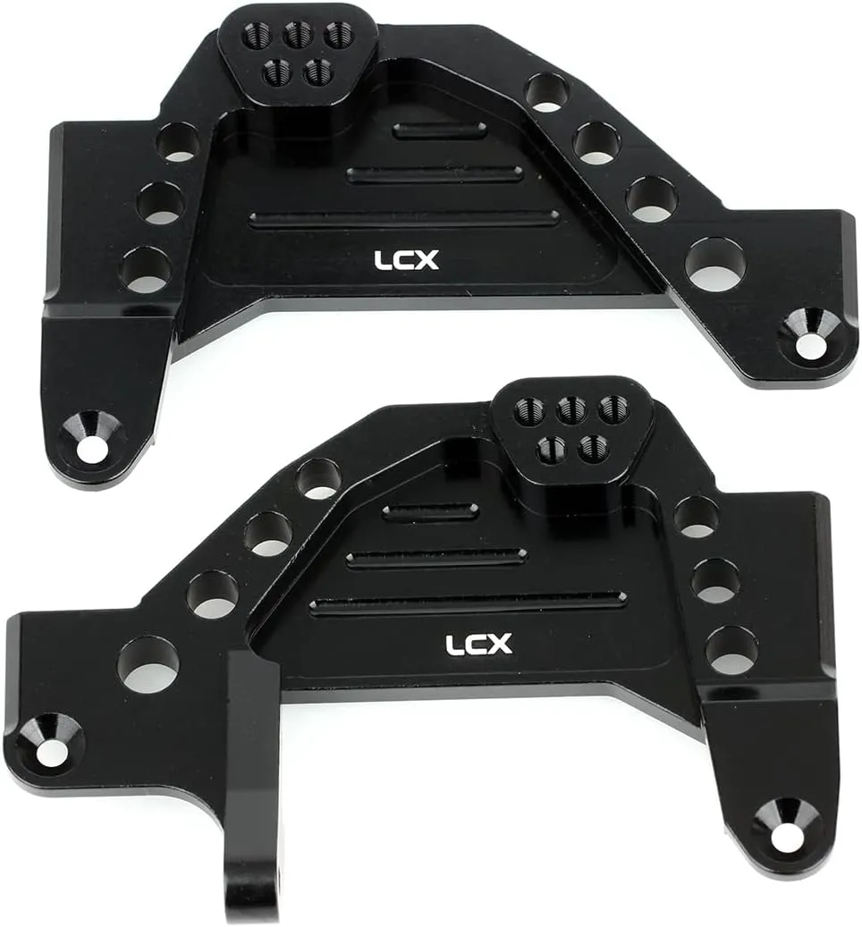 LCX Racing 1/6 RC Crawler Car Aluminum Front Shock Tower Mount Shock Hoop Set Shock Absorbers Bracket for Axial SCX6 AXI05000, Upgrades Parts Accessories (Front)