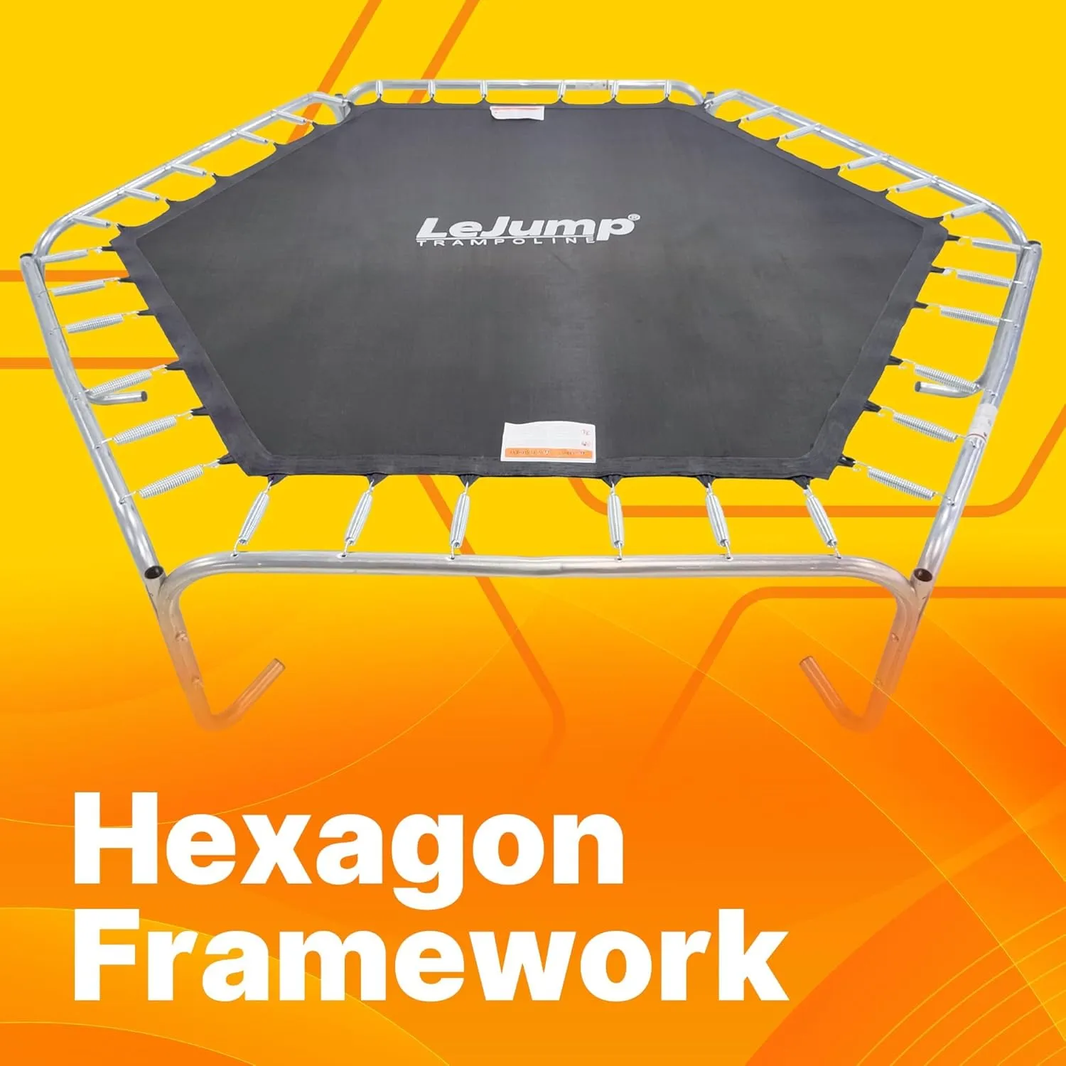 LeJump 7.7FT 12FT Recreational Big Trampolines with Enclosure Net, ASTM Approved Outdoor for Kids and Adults