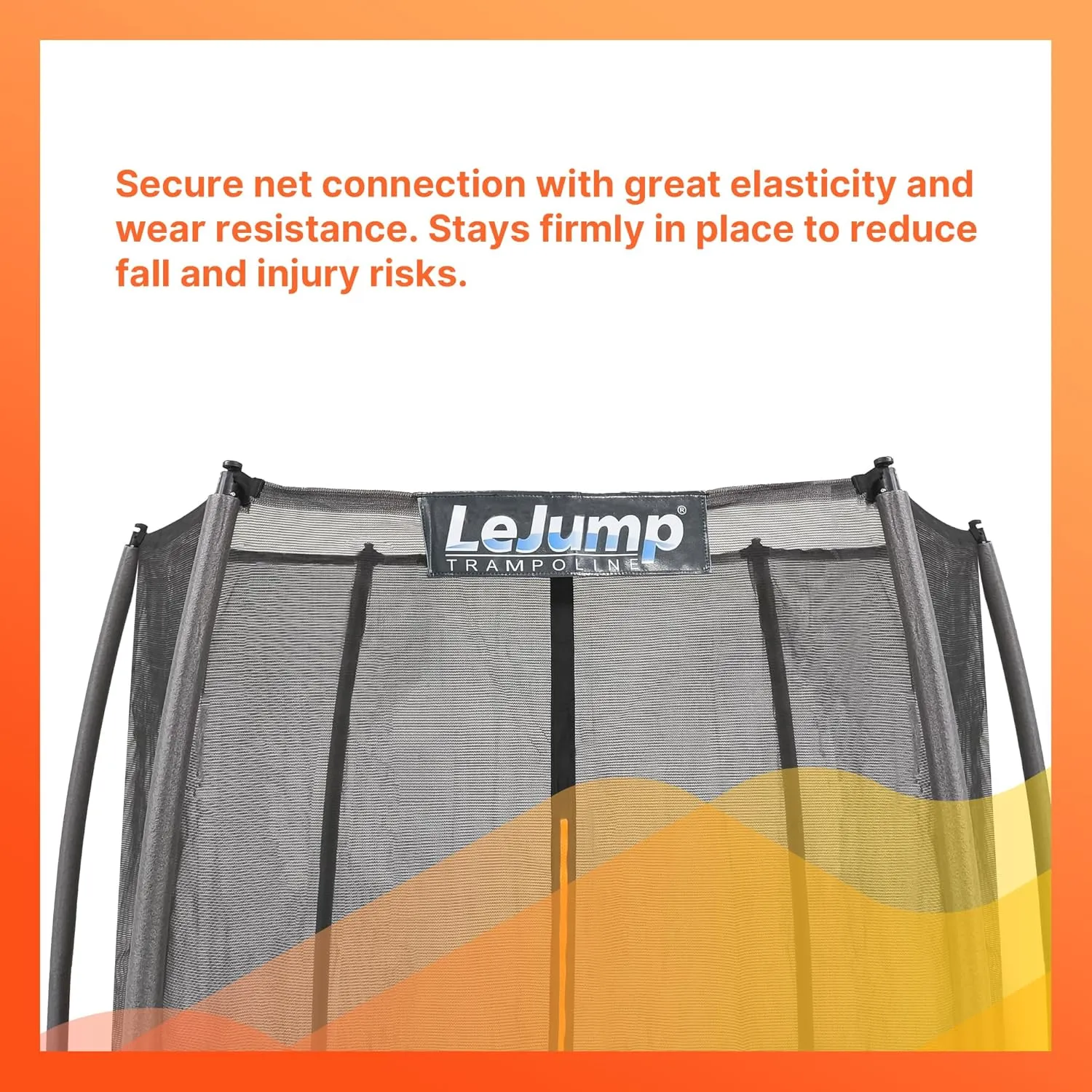 LeJump 7.7FT 12FT Recreational Big Trampolines with Enclosure Net, ASTM Approved Outdoor for Kids and Adults