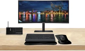 Lenovo ThinkStation P3 Tower i7, 32GB RAM, 1TB SSD, T1000 8GB DDR6 Bundled with ViewFinity S95UC 49” Curved Dual 2K, MK650 Wireless Keyboard & Mouse, Gel Mouse & Wrist Pad