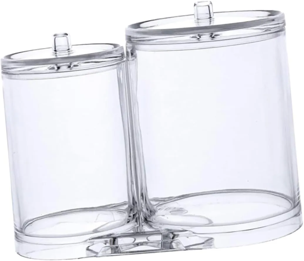 LIFKOME 1Pc Transparent Cotton Holder Box for Makeup Storage Multi Purpose Organizer for Cotton Pads Swabs and More Compact Design with Smooth Edges for Dresser Use Dust