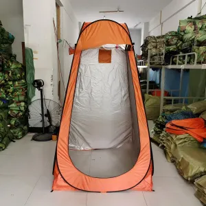 [lilaBelle]【-Season Privacy Shelter】 Thickened Portable Outdoor Tent with Iron Frame & Windproof Design, Instant Pop-Up Changing Room for Camping Beach Hiking, Includes 4 Stakes & Storage Bag