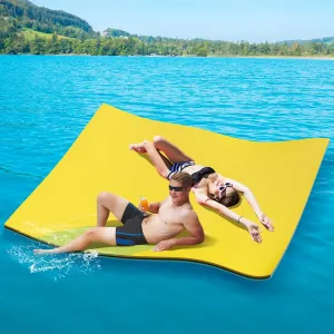 Lily Pad Floating Mat, 7/8/10/12/18x6FT, 6/9x3FT Floating Water Mat for The Lake and Boating,3 Layers Tear-Resistant XPE Foam Portable Lily Pad Float for Adults and Kids