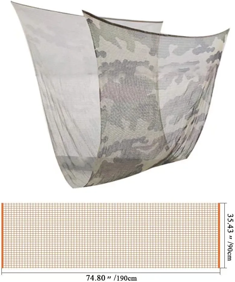 LOOGU Camouflage Netting, Tactical Mesh Net Camo Scarf for Wargame,Sports & Other Outdoor Activities