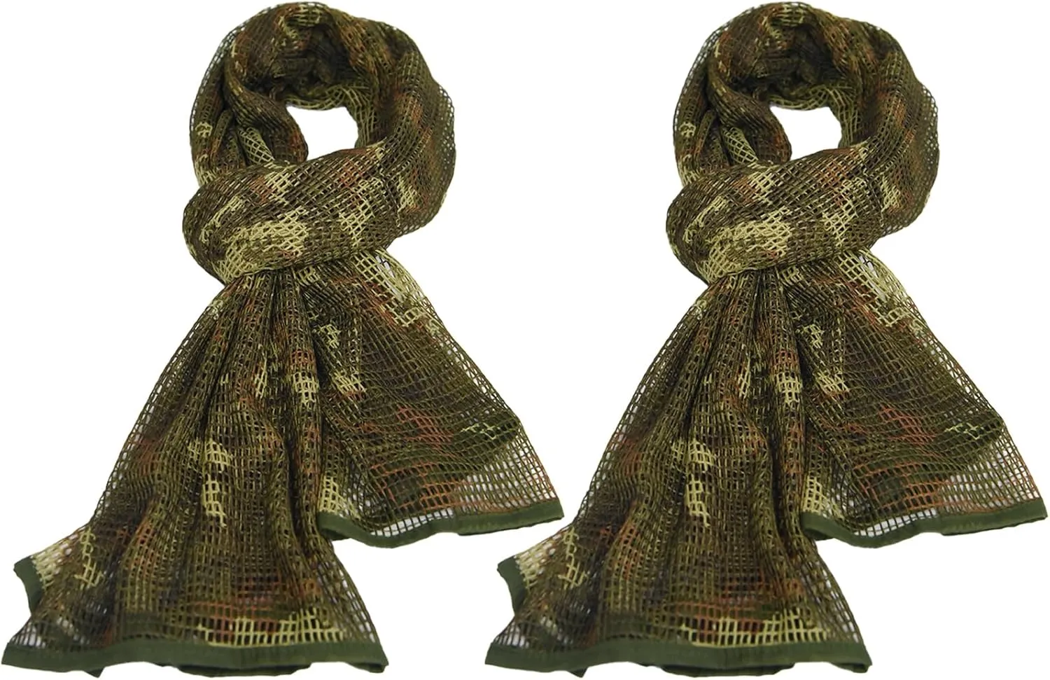 LOOGU Camouflage Netting, Tactical Mesh Net Camo Scarf for Wargame,Sports & Other Outdoor Activities