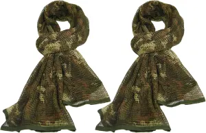LOOGU Camouflage Netting, Tactical Mesh Net Camo Scarf for Wargame,Sports & Other Outdoor Activities