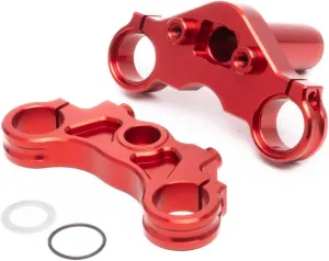 Losi Aluminum Triple Clamp Set Red PM-MX/SM LOS364002 Electric Car/Truck Option Parts