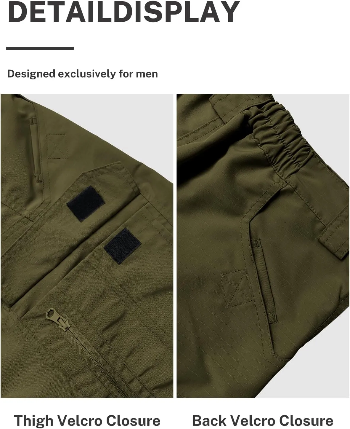 LYRXXX Men's Cargo Shorts for Hiking Outdoor Travel Lightweight Quick-Drying Waterproof Tactical Shorts with Multiple Pockets