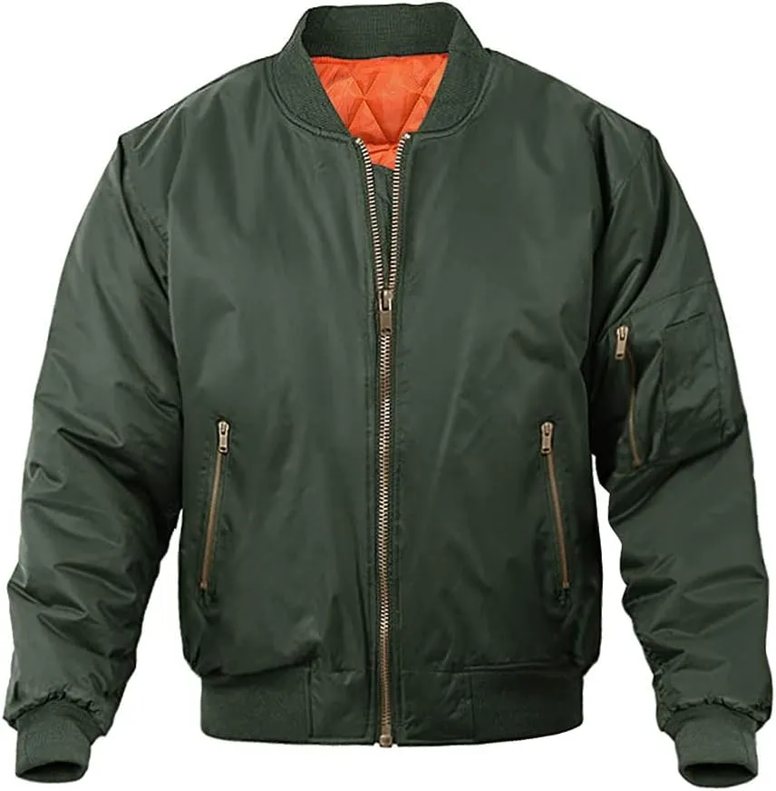 MAGNIVIT Men's Bomber Jacket Casual Fall Winter Military Jacket and Coats Outwear