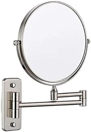 Makeup Mirror 8-inch Two-Sided Swivel Wall Mounted Mirror Extending Folding Bathroom Shaving Cosmetic Make Up Mirror