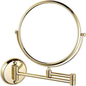 Makeup Mirror 8-inch Two-Sided Swivel Wall Mounted Mirror, Extending Folding Bathroom Shaving Cosmetic Make Up Mirror