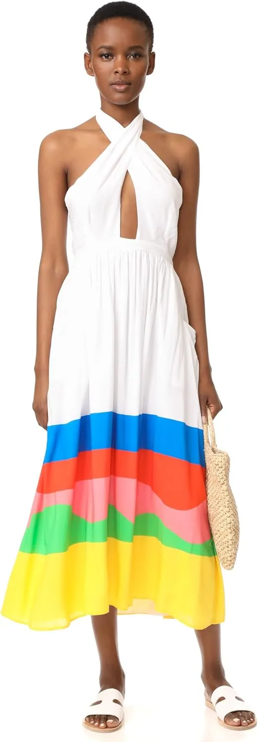Mara Hoffman Women's Standard Beach Ball Halter Midi Dress Cover Up