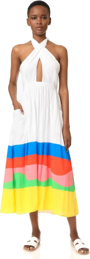 Mara Hoffman Women's Standard Beach Ball Halter Midi Dress Cover Up