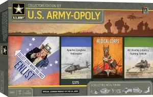 MasterPieces Opoly Board Games - U.S. Army Opoly - Officially Licensed Board Games For Adults, Kids, & Family