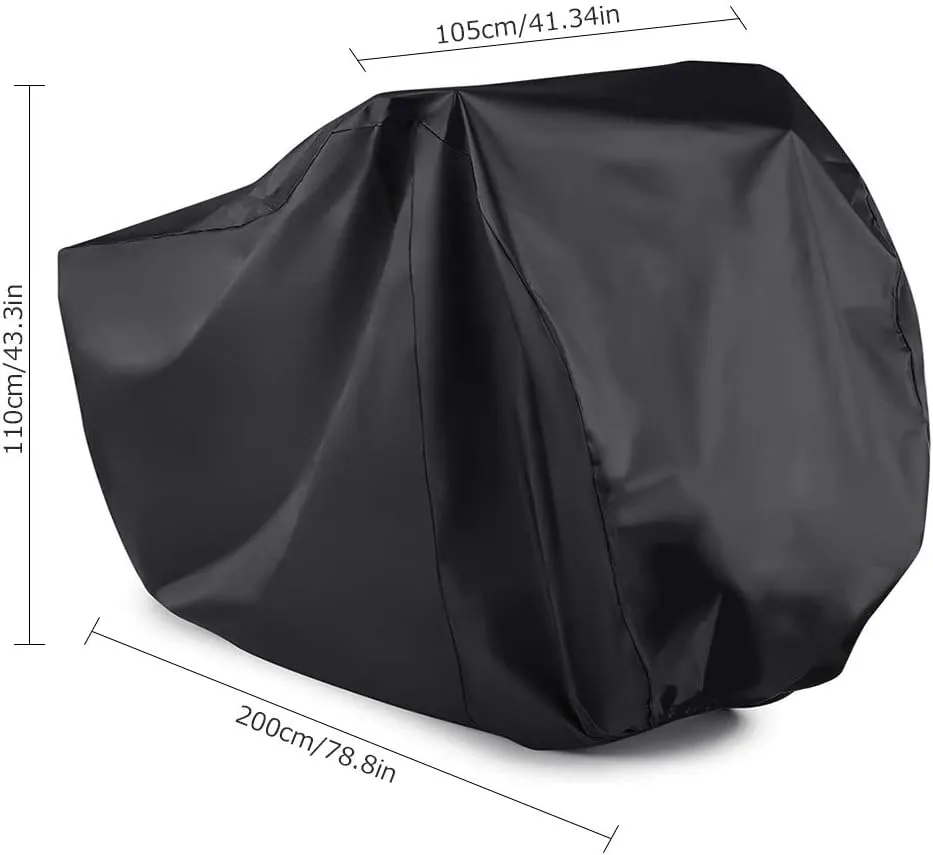 Maveek Bicycle Cover Waterproof Outdoor Storage Bike Cover, Rain Snow Wind Proof Tarp Tent Shed Dust Dirt Resistant All Weather Cycle Protection UV Summer Indoor Garage