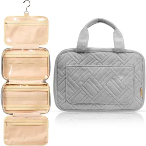 Medium Foldable Hanging Toiletry Bag - Pigeon Gray