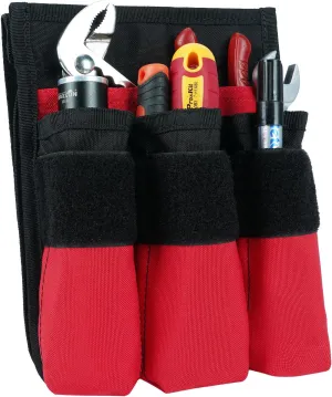 MELOTOUGH 7-Pocket Firefighter Tool Pouch with Carry Handle and Flap, Fits in Bunker Gear Pocket, Tool Organizer