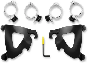Memphis Shades Road Warrior Fairing Black Trigger Lock Mount Kit MEB2028
