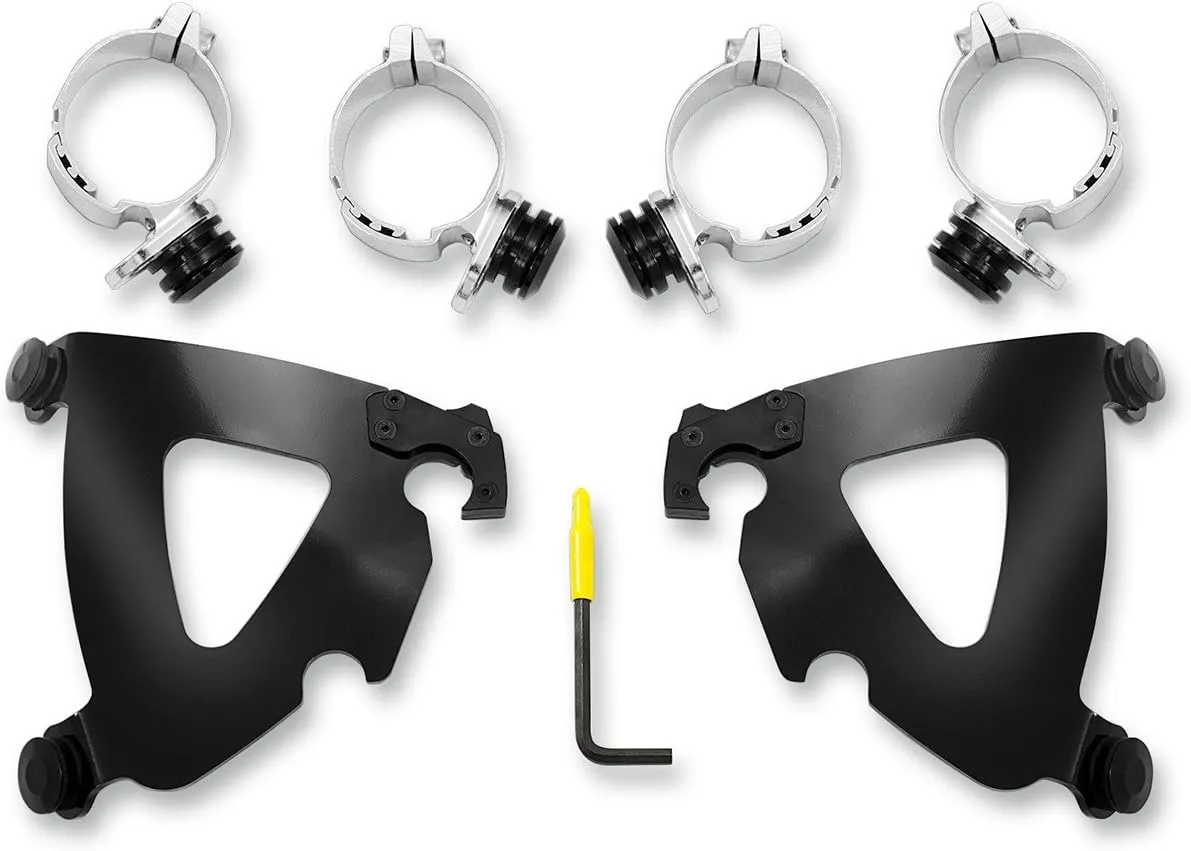 Memphis Shades Road Warrior Fairing Black Trigger Lock Mount Kit MEB2028