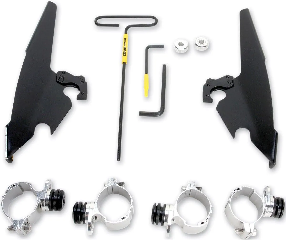 Memphis Shades Trigger-Lock Mounting Kit (Black/Batwing Fairing) Compatible with 09-15 Harley XL883N