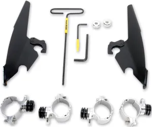 Memphis Shades Trigger-Lock Mounting Kit (Black/Batwing Fairing) Compatible with 09-15 Harley XL883N