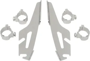 Memphis Shades Trigger-Lock Mounting Kit (Polished/Fats and Slim Windshields) Compatible with 08-15 Yamaha XV19CS