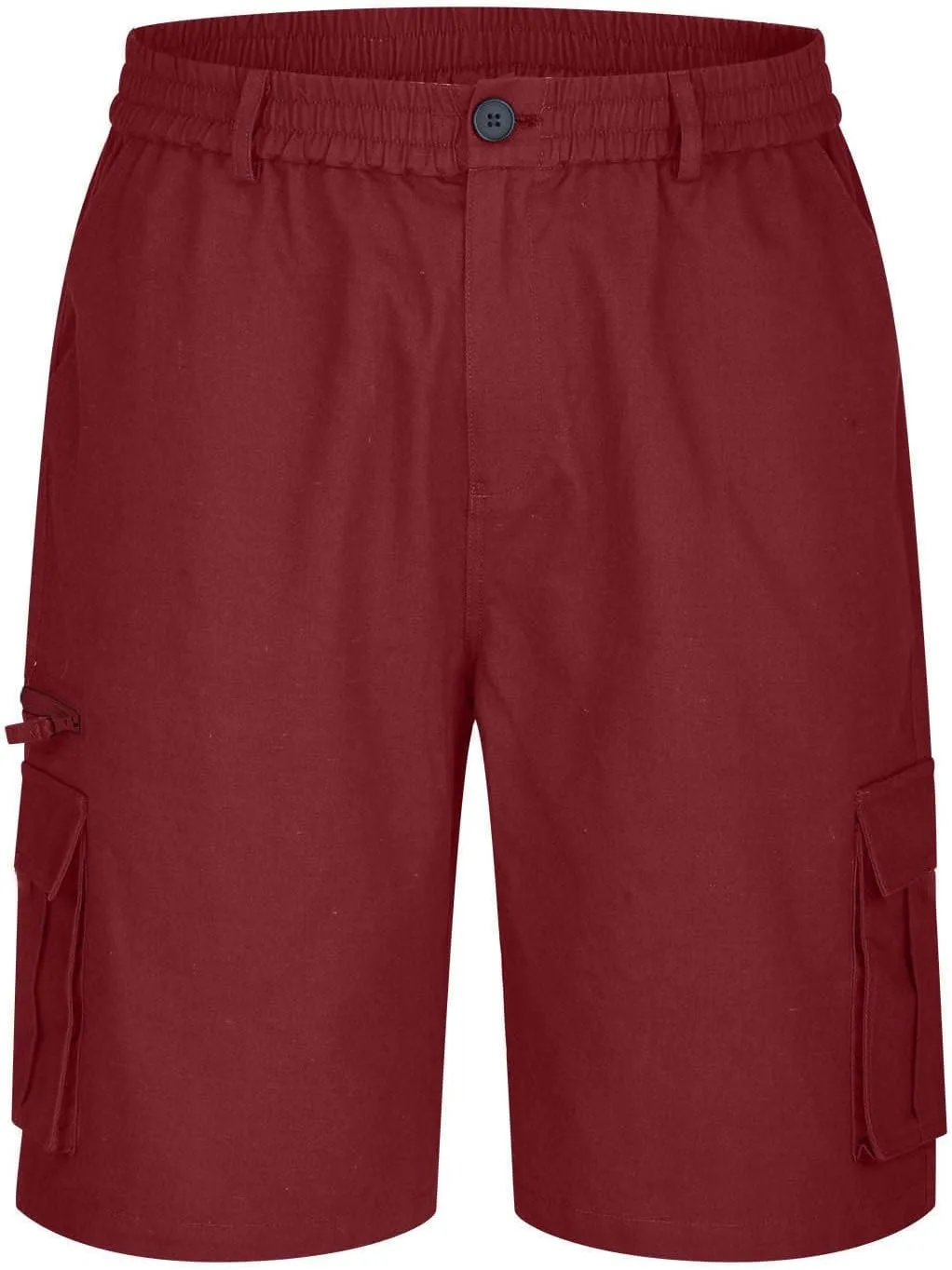 Men's Cargo Shorts Multi Pocket Outdoor Adventure Casual Elastic Waistband Breathable Summer Travel Shorts