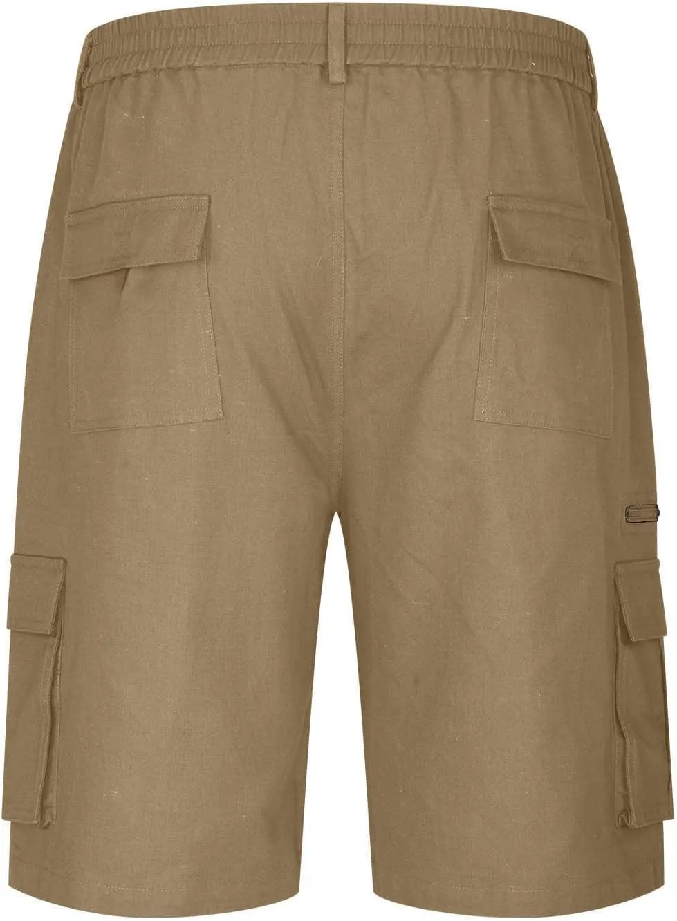 Men's Cargo Shorts Multi Pocket Outdoor Adventure Casual Elastic Waistband Breathable Summer Travel Shorts