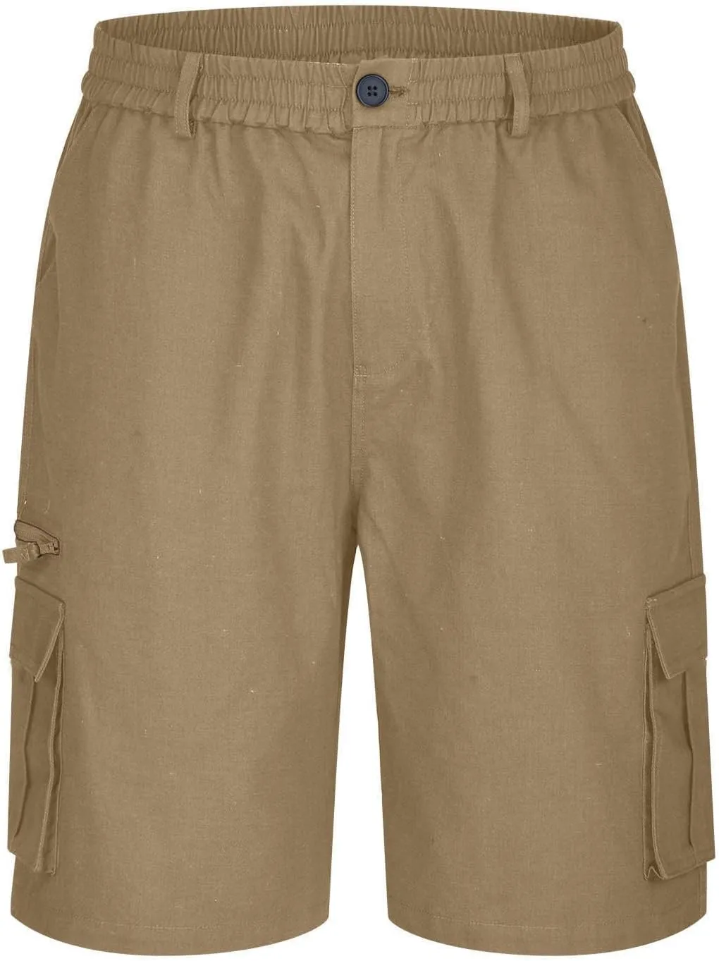 Men's Cargo Shorts Multi Pocket Outdoor Adventure Casual Elastic Waistband Breathable Summer Travel Shorts