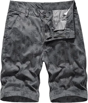 Mens Cargo Shorts Multi Pocket Relaxed Fit Workout Shorts Solid Color Lightweight Hiking Shorts for Camping Hiking
