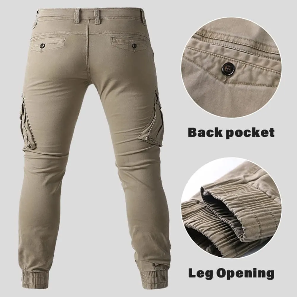 Mens Cargo Trousers Combat Trousers Cotton Multi Pockets Outdoor Trousers Workwear Tactical Pants