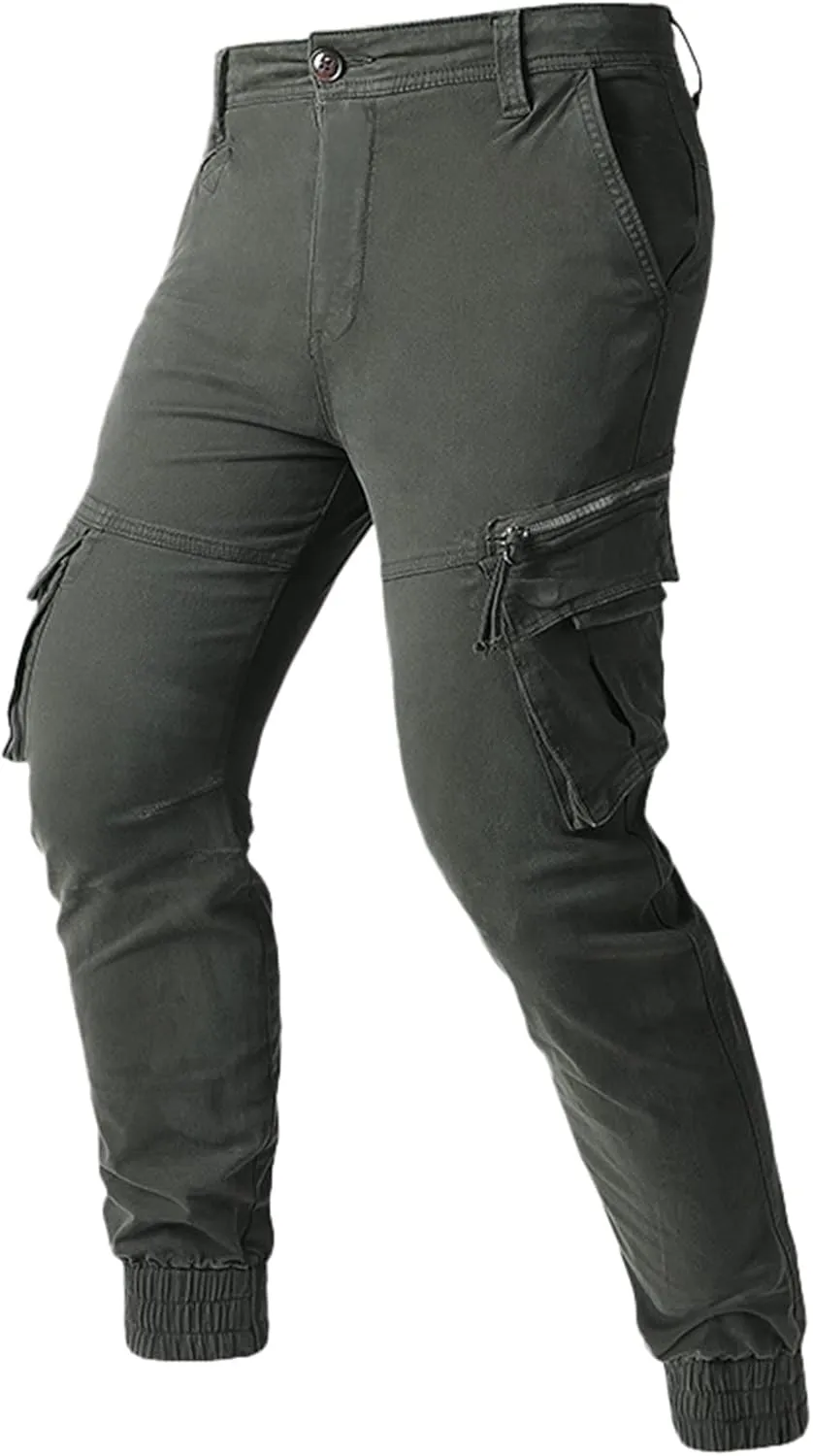 Mens Cargo Trousers Combat Trousers Cotton Multi Pockets Outdoor Trousers Workwear Tactical Pants