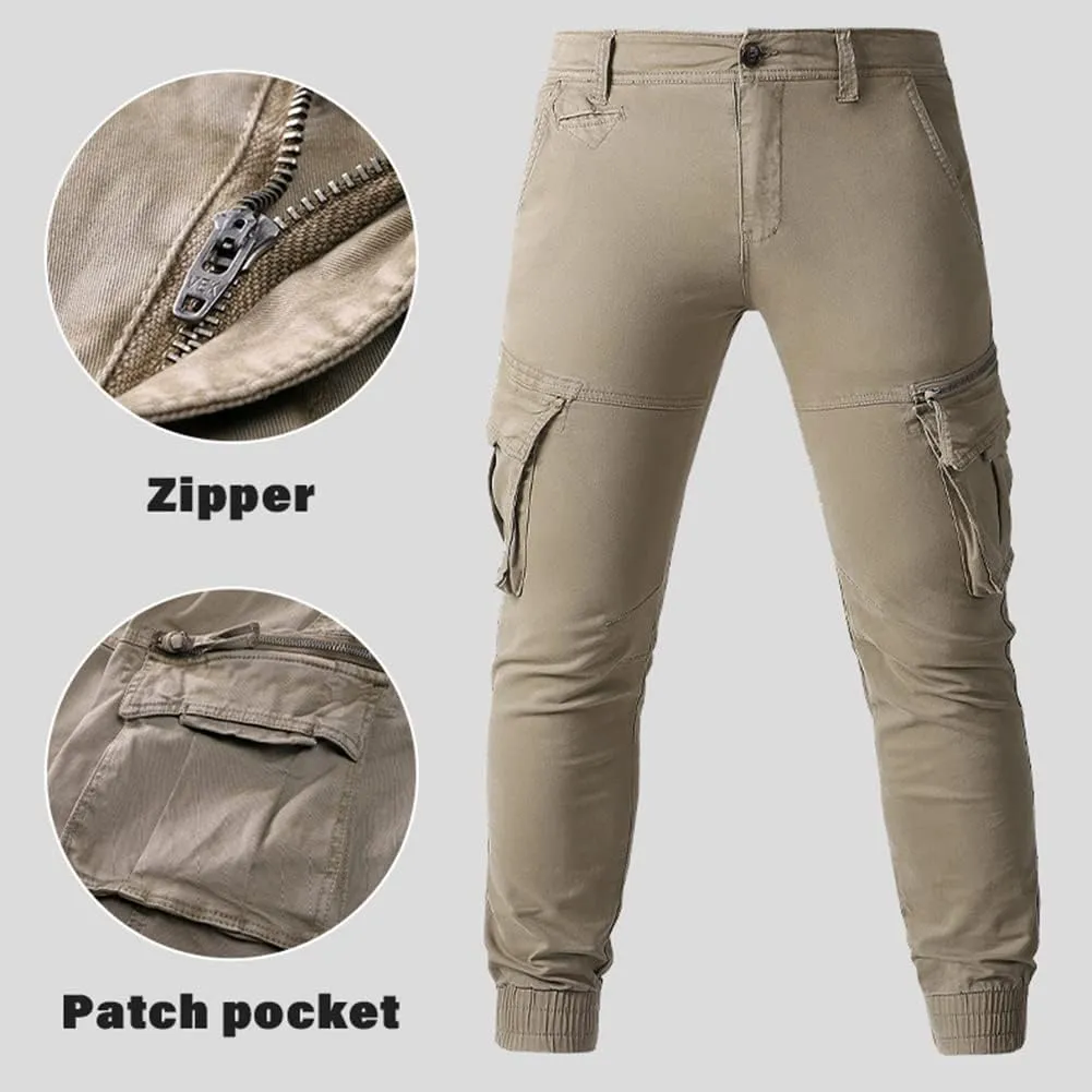 Mens Cargo Trousers Combat Trousers Cotton Multi Pockets Outdoor Trousers Workwear Tactical Pants