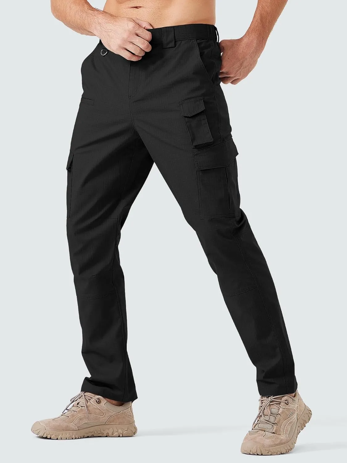 Men's Cargo Work Pants Water Resistant Tactical Pants 29"/31"/33" Lightweight Hiking Ripstop Pants Outdoor Apparel