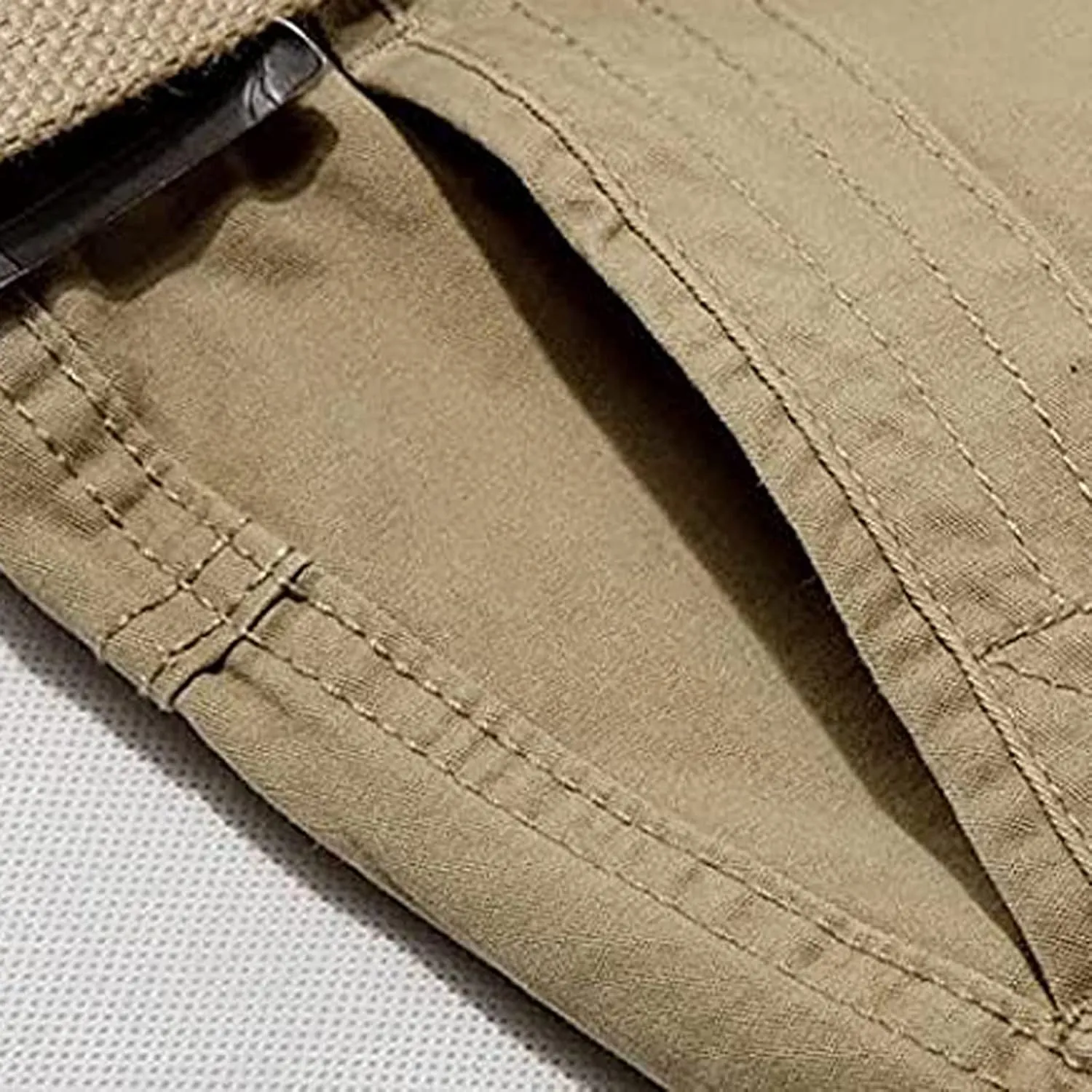 Mens Casual Shorts Stretch Waist Multi Pocket Relaxed Fit Cargo Shorts Outdoor Fashion Sport Tooling Shorts No Belt