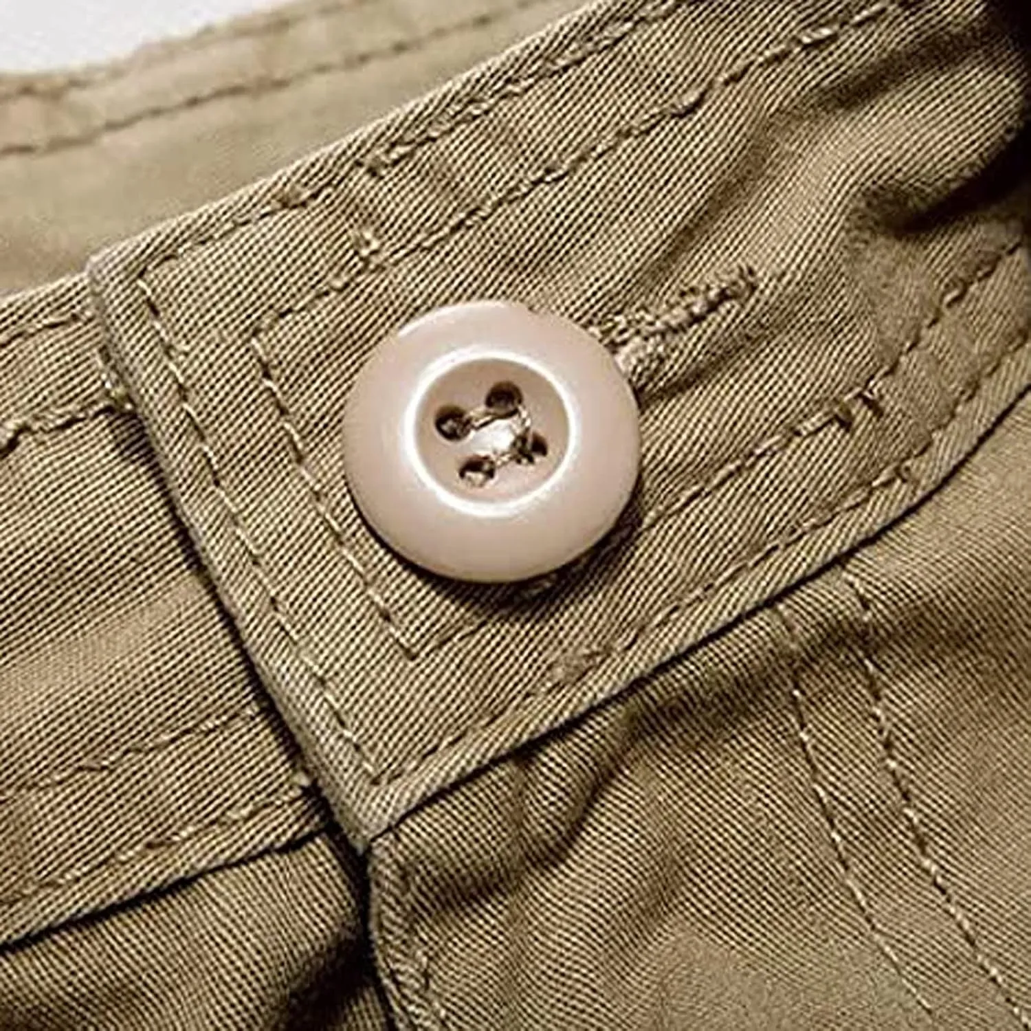 Mens Casual Shorts Stretch Waist Multi Pocket Relaxed Fit Cargo Shorts Outdoor Fashion Sport Tooling Shorts No Belt