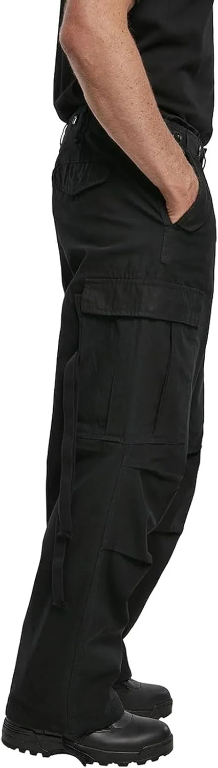 Men's Cotton Loose-fit Vintage Washed Look Multi Pocket Casual Cargo