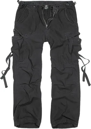 Men's Cotton Loose-fit Vintage Washed Look Multi Pocket Casual Cargo