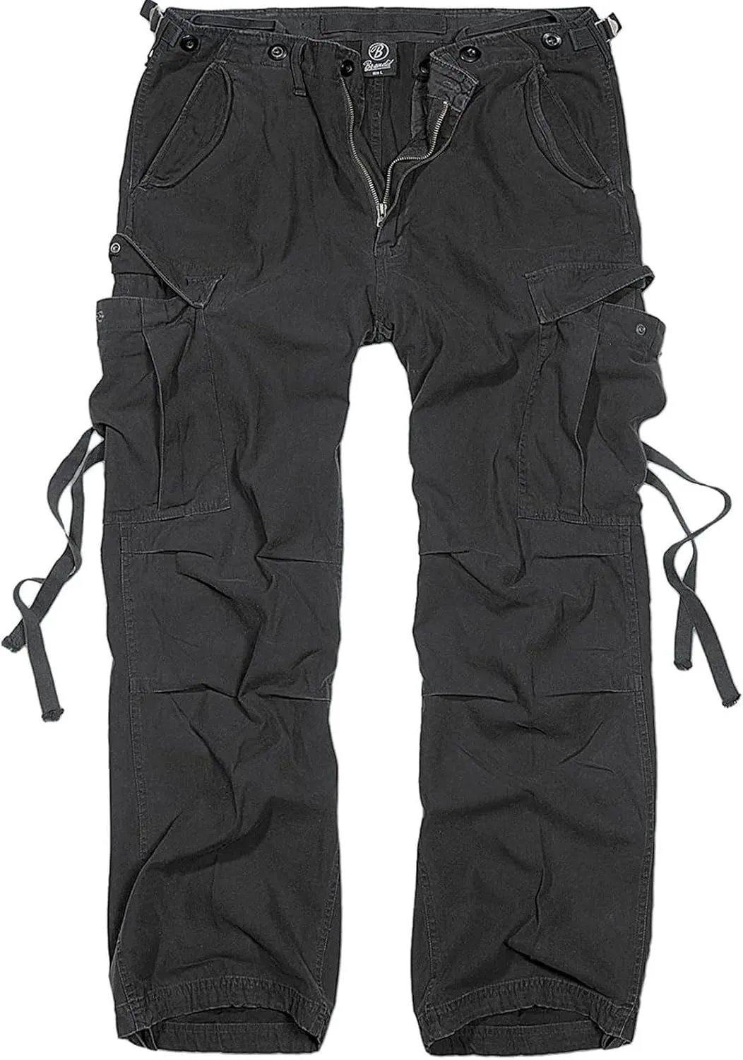 Men's Cotton Loose-fit Vintage Washed Look Multi Pocket Casual Cargo