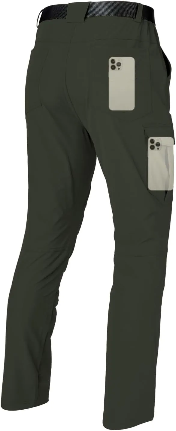 Men's Hiking Cargo Work Pants Waterproof Lightweight Quick Dry Outdoor Fishing Mountaineering Travel Tactical Pants