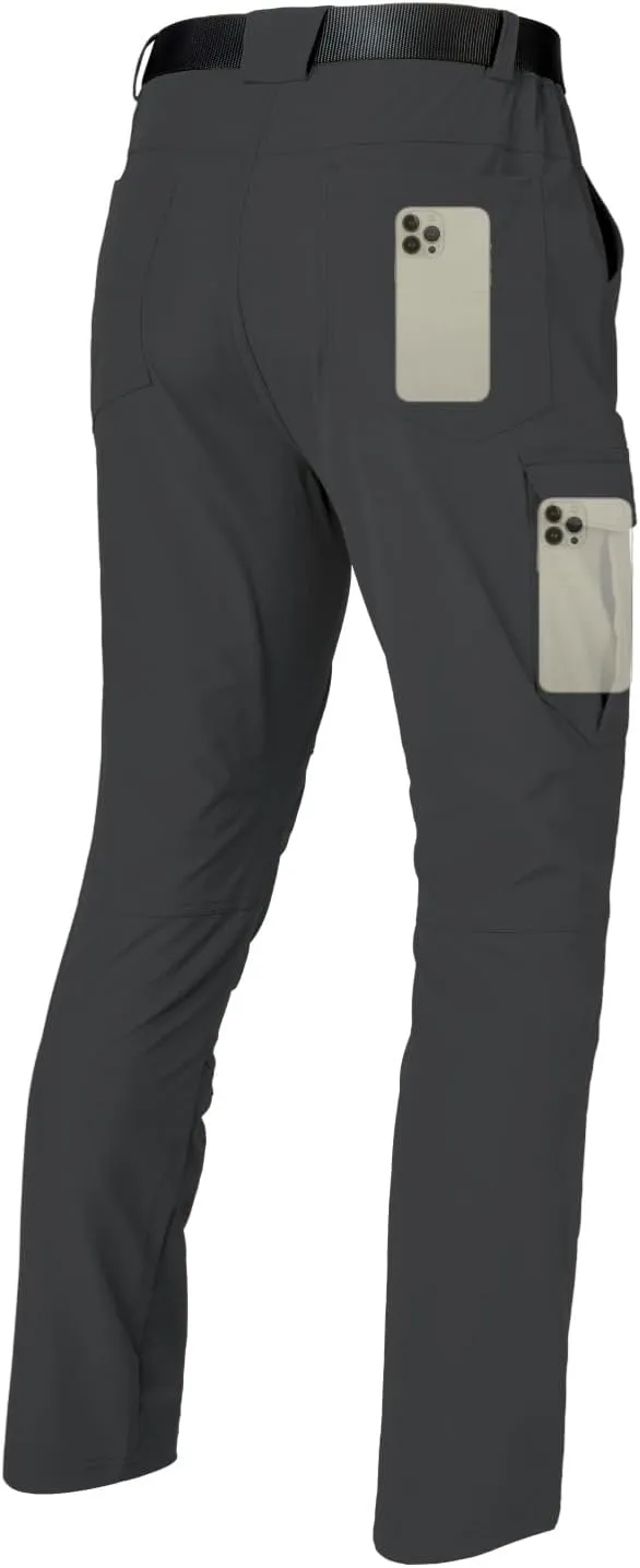 Men's Hiking Cargo Work Pants Waterproof Lightweight Quick Dry Outdoor Fishing Mountaineering Travel Tactical Pants