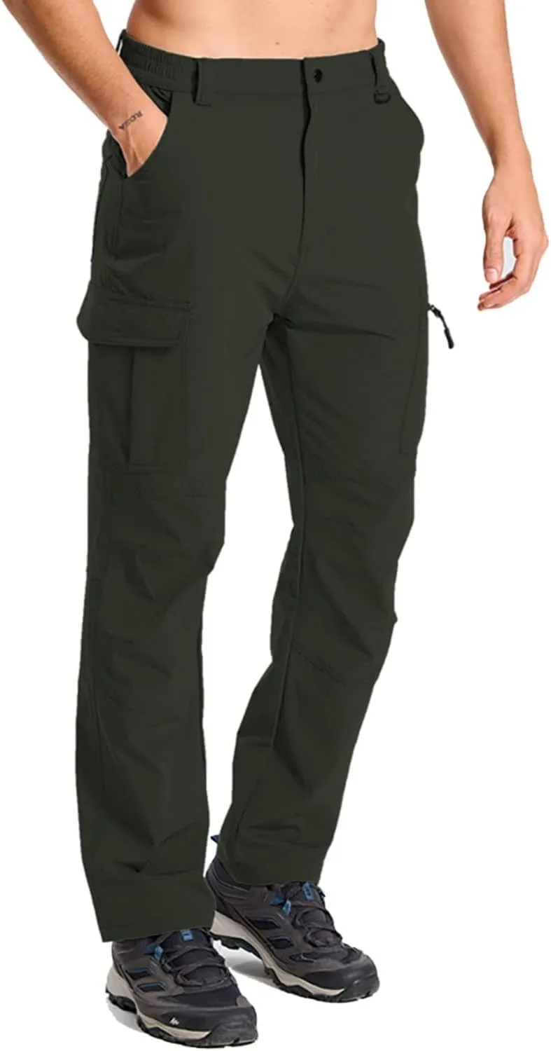 Men's Hiking Cargo Work Pants Waterproof Lightweight Quick Dry Outdoor Fishing Mountaineering Travel Tactical Pants