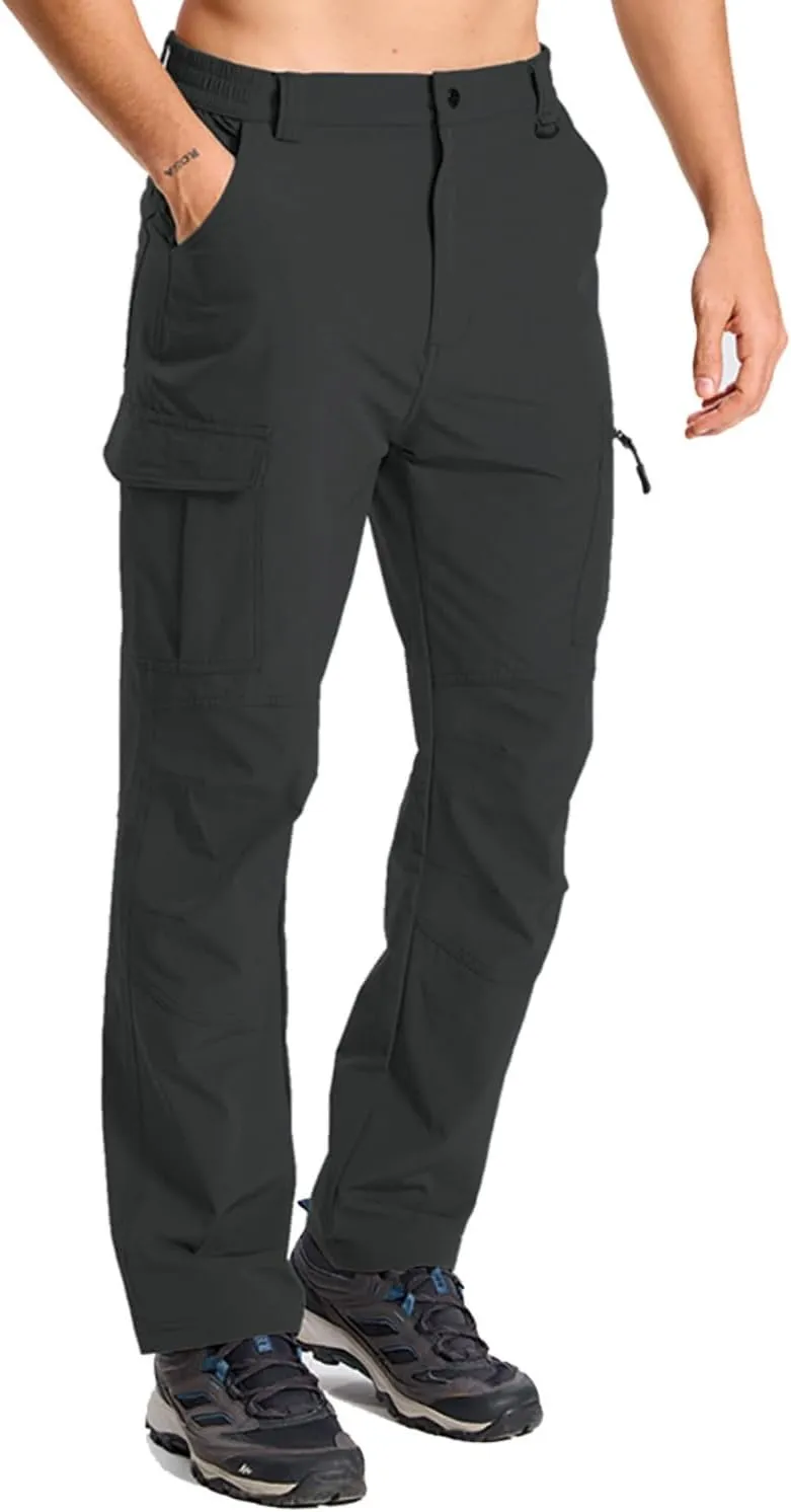 Men's Hiking Cargo Work Pants Waterproof Lightweight Quick Dry Outdoor Fishing Mountaineering Travel Tactical Pants