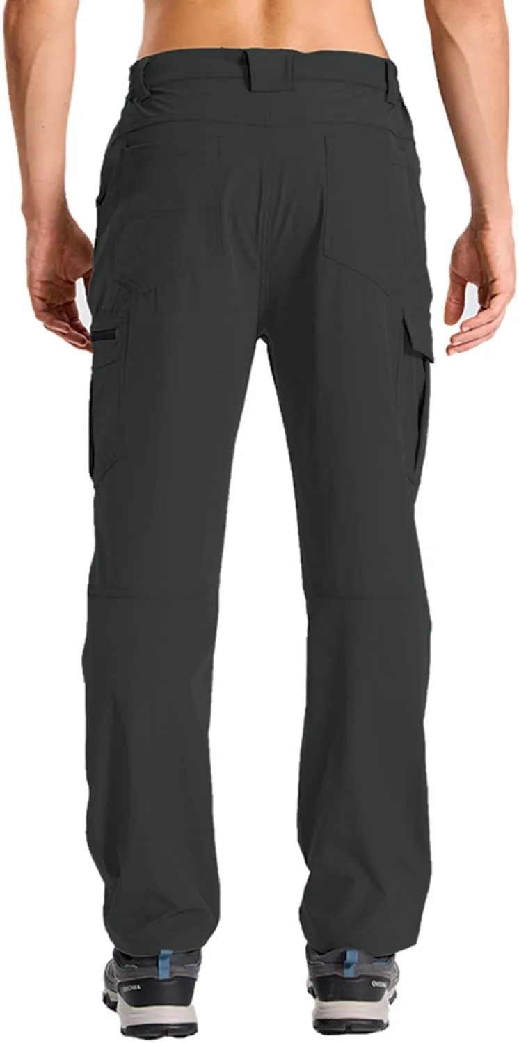 Men's Hiking Cargo Work Pants Waterproof Lightweight Quick Dry Outdoor Fishing Mountaineering Travel Tactical Pants