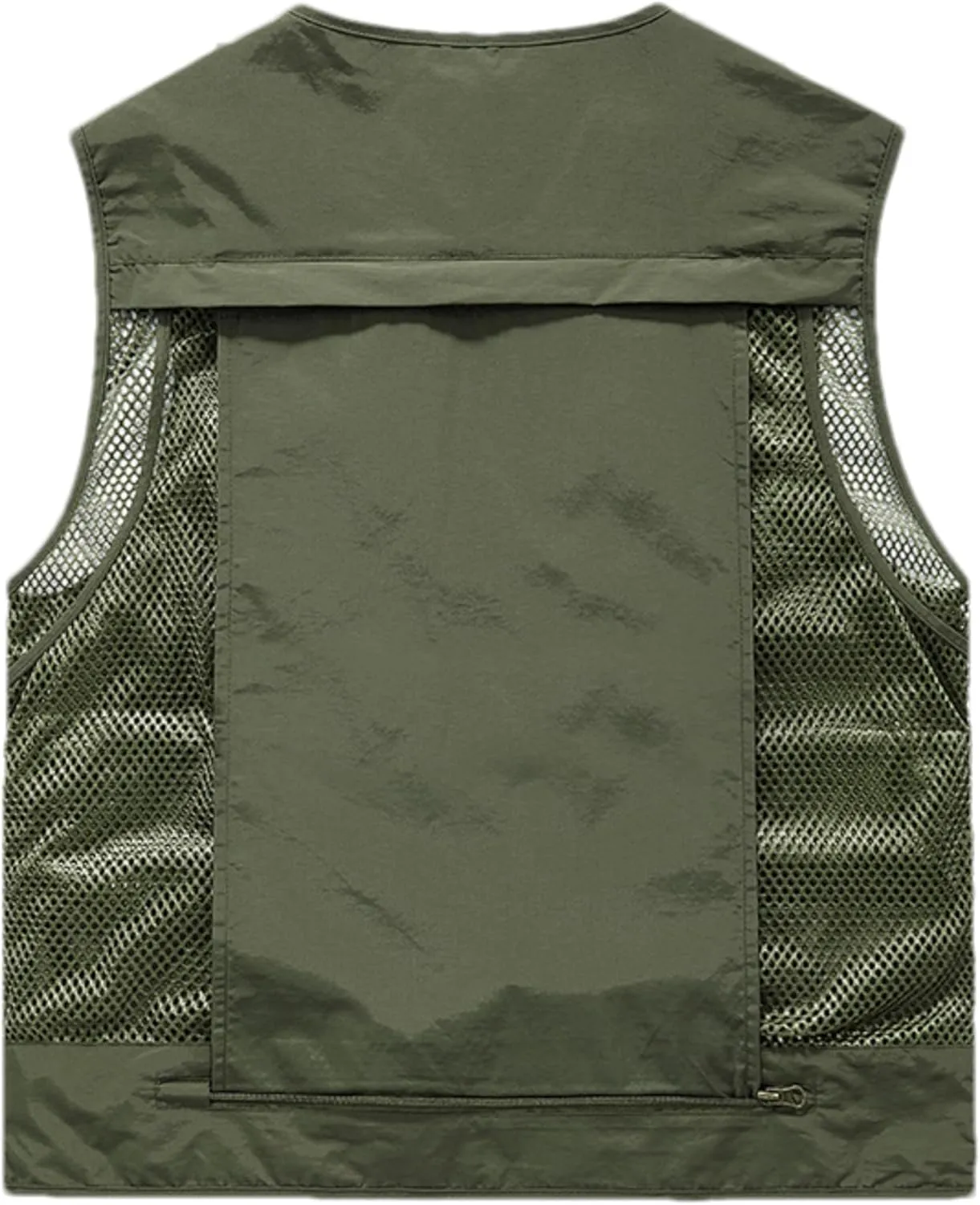 Men's Lightweight Mesh Fishing Vest Utility Outdoor Multi-Pocket Hunting Cargo Vest