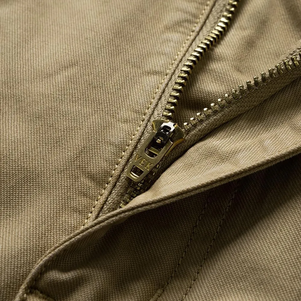 Men's Multi Pockets Cargo Shorts Summer Relaxed Fit Cotton Work Shorts