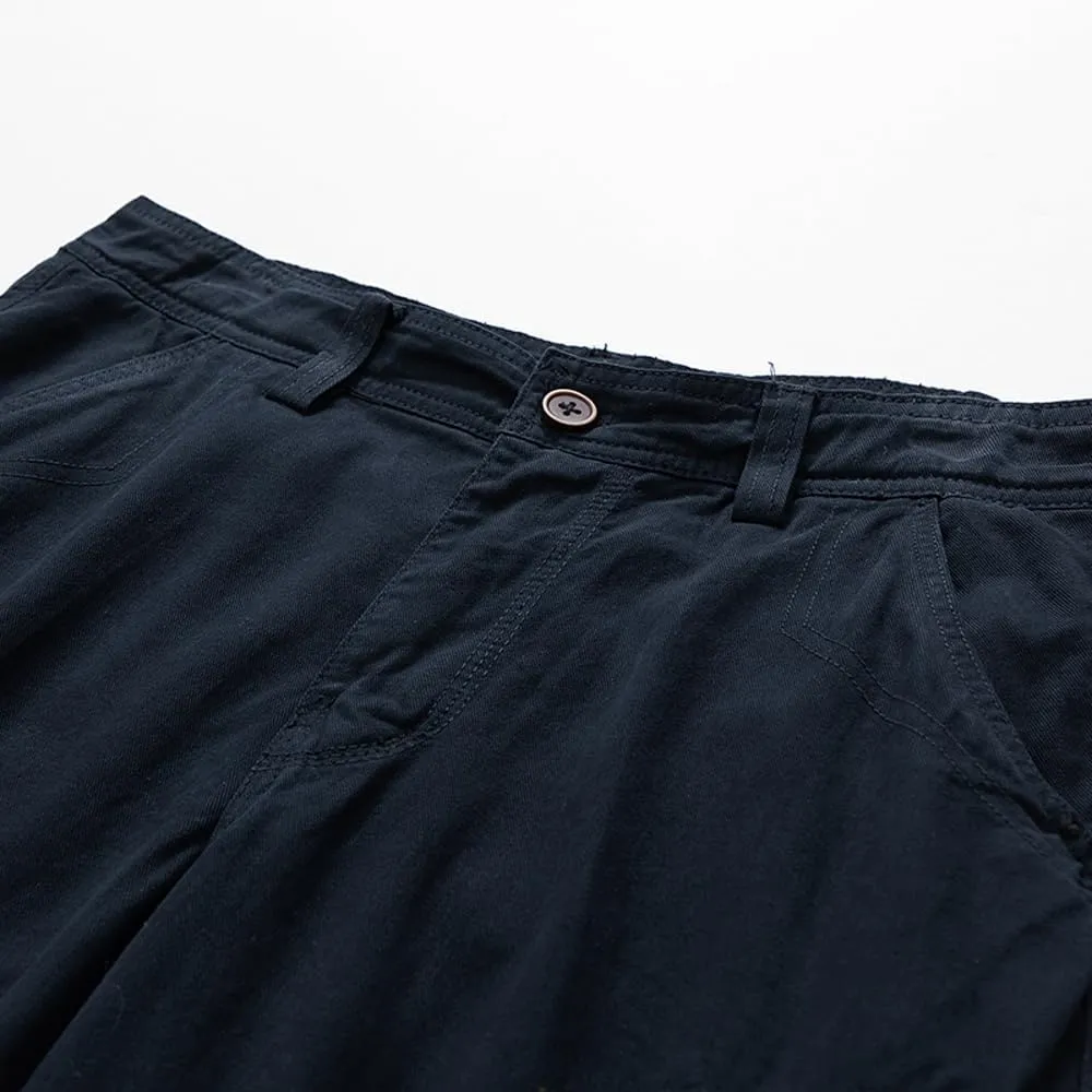Men's Multi Pockets Military Cargo Shorts Summer Regular Fit Cotton Tactical Shorts