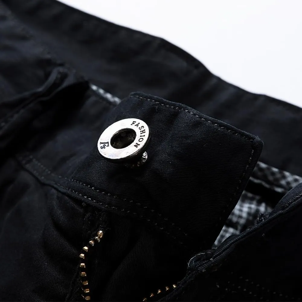 Men's Multi Pockets Tactical Cargo Shorts Summer Regular Fit Cotton Work Shorts